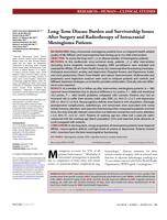 Long-term disease burden and survivorship issues after surgery and radiotherapy of intracranial meningioma patients