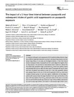The impact of a 1-hour time interval between pazopanib and subsequent intake of gastric acid suppressants on pazopanib exposure