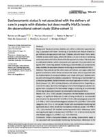 Socioeconomic status is not associated with the delivery of care in people with diabetes but does modify HbA1c levels