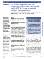 Uncovering motivation and self-regulated learning skills in integrated medical MOOC learning