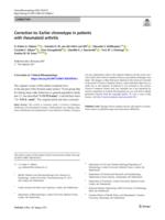 Earlier chronotype in patients with rheumatoid arthritis (Jan, 10.1007/s10067-020-05546-x, 2021)