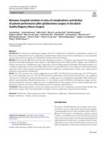 Between-hospital variation in rates of complications and decline of patient performance after glioblastoma surgery in the dutch Quality Registry Neuro Surgery