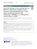 Structural changes in the sacroiliac joint on MRI and relationship to ASDAS inactive disease in axial spondyloarthritis