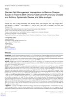 Blended self-management interventions to reduce disease burden in patients with chronic obstructive pulmonary disease and asthma