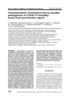 Thromboembolic involvement and its possible pathogenesis in COVID-19 mortality: lesson from post-mortem reports