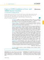 Gaps in COPD guidelines of low- and middle-income countries: a systematic scoping review