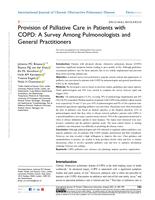 Provision of palliative care in patients with COPD
