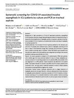Systematic screening for COVID-19 associated invasive aspergillosis in ICU patients by culture and PCR on tracheal aspirate