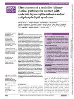 Effectiveness of a multidisciplinary clinical pathway for women with systemic lupus erythematosus and/or antiphospholipid syndrome