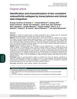 Identification and characterization of two consistent osteoarthritis subtypes by transcriptome and clinical data integration