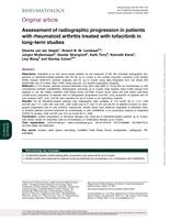 Assessment of radiographic progression in patients with rheumatoid arthritis treated with tofacitinib in long-term studies