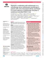 Filgotinib in combination with methotrexate or as monotherapy versus methotrexate monotherapy in patients with active rheumatoid arthritis and limited or no prior exposure to methotrexate