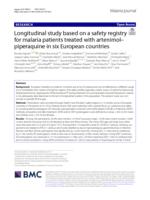 Longitudinal study based on a safety registry for malaria patients treated with artenimol-piperaquine in six European countries