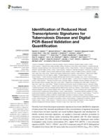 Identification of reduced host transcriptomic signatures for tuberculosis disease and digital PCR-based validation and quantification