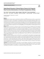 Model-based estimation of iohexol plasma clearance for pragmatic renal function determination in the renal transplantation setting