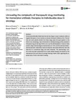 Unraveling the complexity of therapeutic drug monitoring for monoclonal antibody therapies to individualize dose in oncology