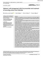 Womens' self-management skills for prevention and treatment of recurring urinary tract infection