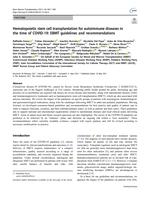 Hematopoietic stem cell transplantation for autoimmune diseases in the time of COVID-19