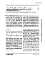 A bispecific single-domain antibody boosts autologous V gamma 9V delta 2-T cell responses toward CD1d in chronic lymphocytic leukemia