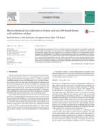 Electrochemical CO2 reduction to formic acid on a Pd-based formic acid oxidation catalyst