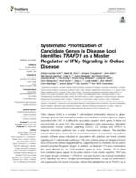 Systematic prioritization of candidate genes in disease loci identifies TRAFD1 as a master regulator of IFN gamma signaling in Celiac disease