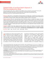 Oxylipid profile of low-dose aspirin exposure: a pharmacometabolomics study