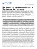 The population history of northeastern Siberia since the Pleistocene