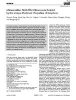 Ultrasensitive field-effect biosensors enabled by the unique electronic properties of graphene