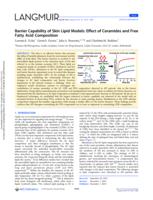 Barrier Capability of Skin Lipid Models: Effect of Ceramides and Free Fatty Acid Composition