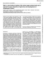 GlxA is a new structural member of the radical copper oxidase family and is required for glycan deposition at hyphal tips and morphogenesis of Streptomyces lividans