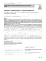 Sensitivity to weighting in life cycle impact assessment (LCIA)