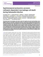 Spatiotemporal proteomics uncovers cathepsin-dependent macrophage cell death during Salmonella infection