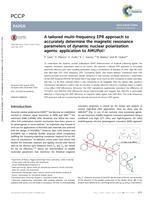 A tailored multi-frequency EPR approach to accurately determine the magnetic resonance parameters of dynamic nuclear polarization agents: application to AMUPol