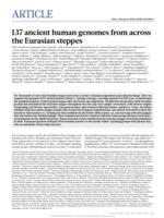 137 ancient human genomes from across the Eurasian steppes