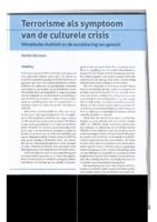 Terrorisme als symptoom van de culturele crisis