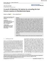 In search of biomarkers for leprosy by unraveling the host immune response to Mycobacterium leprae