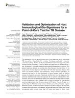 Validation and optimization of host immunological bio-signatures for a point-of-care test for TB disease