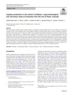 Lapidary production in the eastern Caribbean