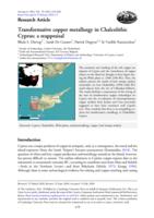 Transformative copper metallurgy in Chalcolithic Cyprus