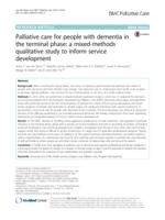 Palliative care for people with dementia in the terminal phase