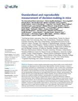 Standardized and reproducible decision-making in mice