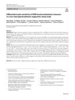 Differential insulin sensitivity of NMR-based metabolomic measures in a two-step hyperinsulinemic euglycemic clamp study