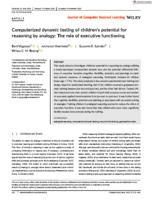 Computerized dynamic testing of children's potential for reasoning by analogy