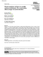 Visual avoidance of faces in socially anxious individuals