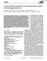 In vitro three-dimensional liver models for nanomaterial DNA damage assessment