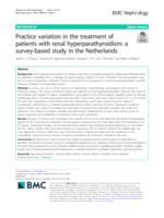 Practice variation in the treatment of patients with renal hyperparathyroidism