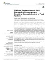 UN Food Systems Summit 2021