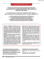 Preoperative electroencephalography-based machine learning predicts cognitive deterioration after subthalamic deep brain stimulation