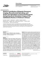 Relative contribution of magnetic resonance imaging, microelectrode recordings, and awake test stimulation in final lead placement during deep brain stimulation surgery of the subthalamic nucleus in Parkinson's disease