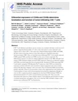 Differential expression of CD49a and CD49b determines localization and function of tumor-infiltrating CD8(+) T cells